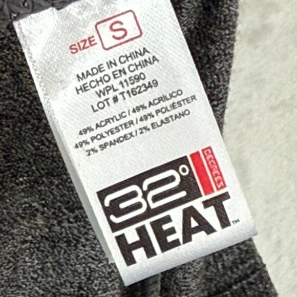 32 Degrees Heat Kids Base Layer Long Sleeve Top Leggings Set Small 6-7 Dark Gray - Picture 8 of 8